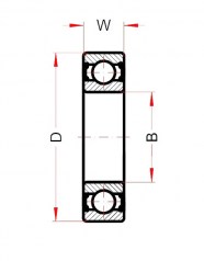Подшипник Высокотемпературные подшипники Подшипник 6201 BHTS ZZ C4 220°-250° (BECO) по выгодным ценам Пенза